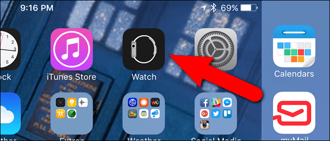 Ouvrir App de Apple Watch sur iPhone