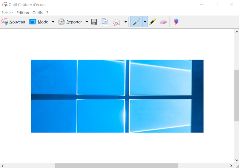 Modifier la capture d'écran dans snippingtool