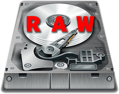 vérifier le fichier système sur un disque dur en RAW