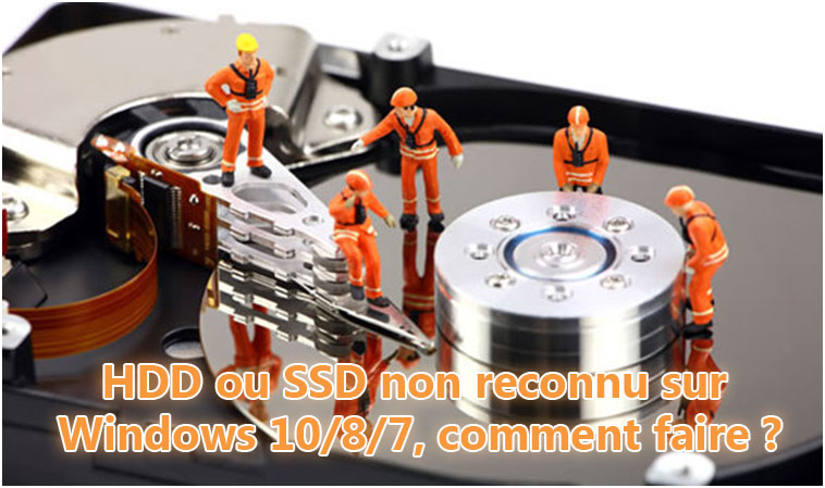 HDD ou SSD non reconnu sur Windows