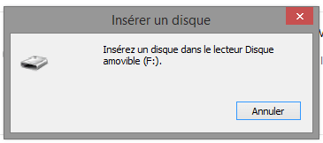 Insérer un disque