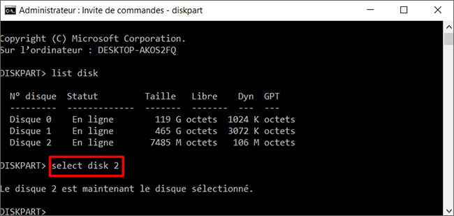 capacité des disques