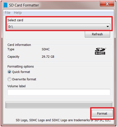SD Card Formatter