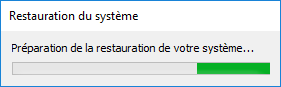 attendre la restauration du système