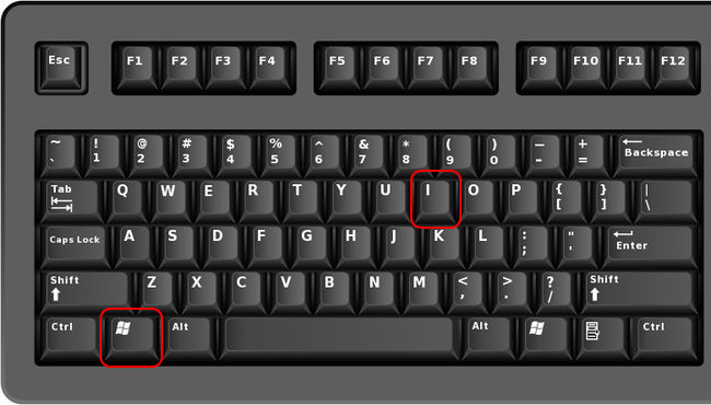 touches Windows et I du clavier
