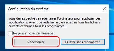 démarrer le PC