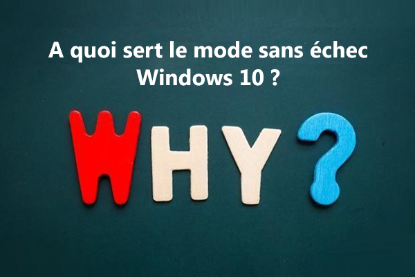 mode sans échec Windows 10