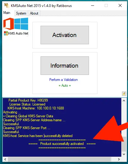 activer Windows avec KMSAuto Net
