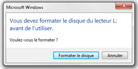 Il faut formater la carte SD avant l'utiliser et récupérer les données de la carte SD formatée