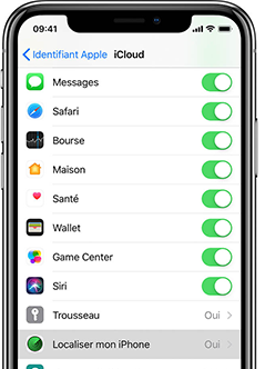 Localiser mon iPhone