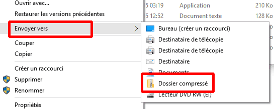 mettre un mot de passe sur un fichier zip