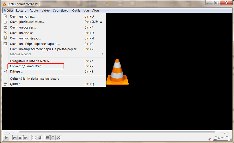 convertir mov en wmv avec VLC