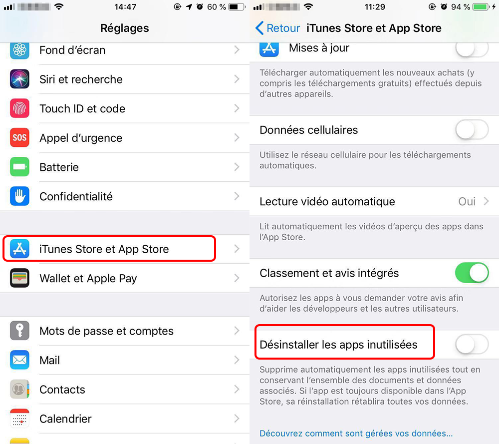  Désinstaller les apps inutiles