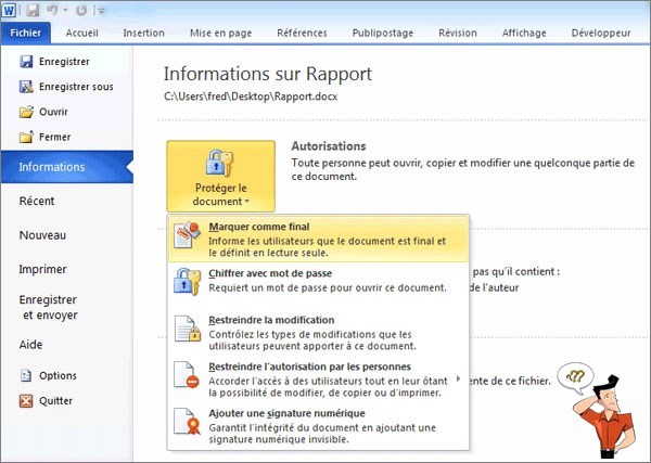 comment cracker le mot de passe de Word