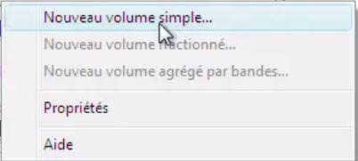 choisir Nouveau volume simple