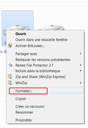 formater un disque dur sous Windows