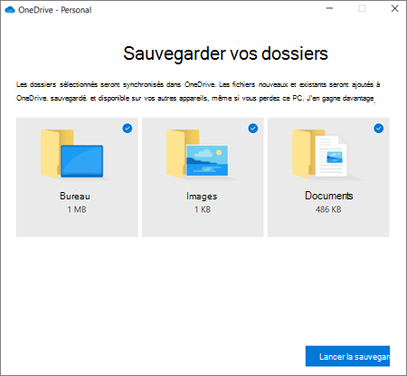 choisir les dossiders cibles