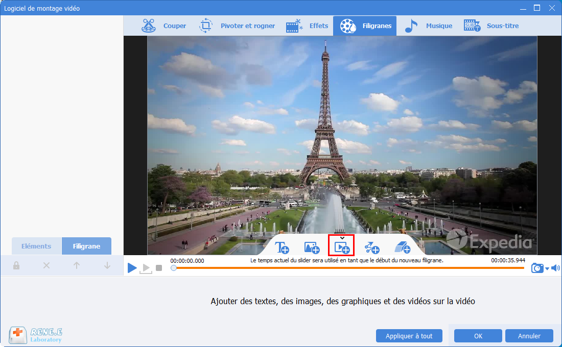 ajouter une vidéo en filigrane sur la vidéo