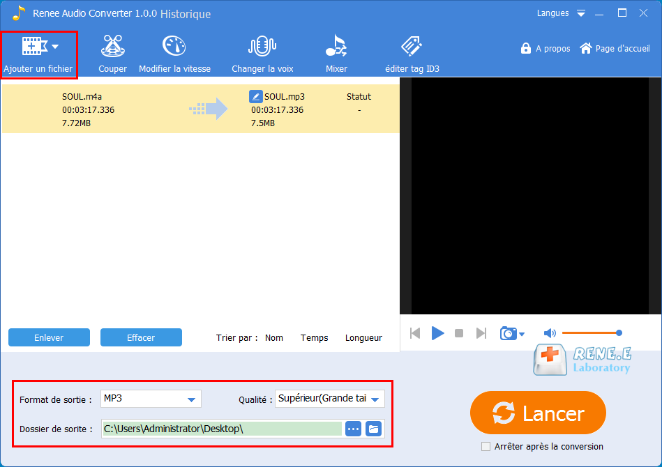 convertir M4A en MP3