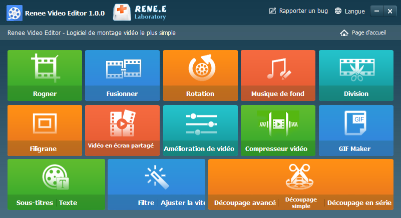 logiciel de montage vidéo Renee Video Editor