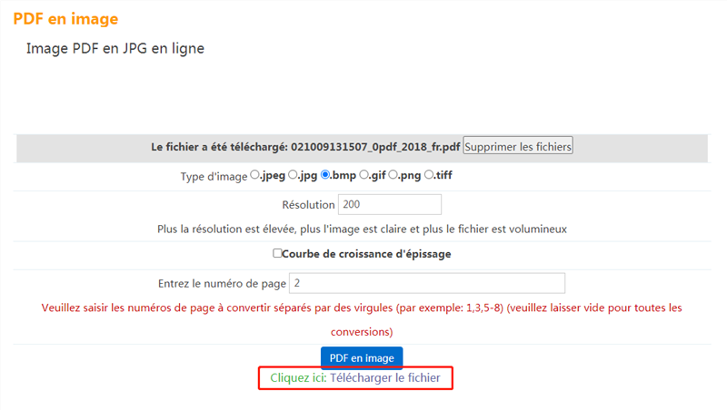 téléchargez le fichier converti