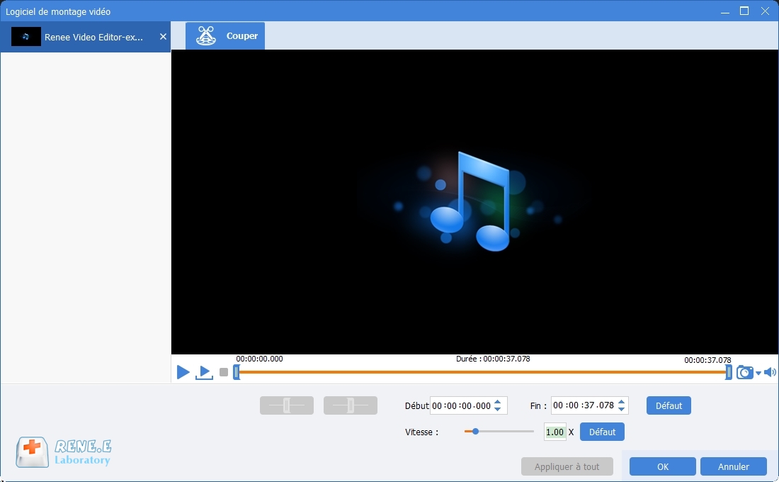 modifier un fichier MP3 avec Renee Video Editor Pro