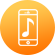 icône de lecteur de musique pour le téléphone