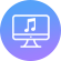 icône de lecteur de musique pour l'ordinateur