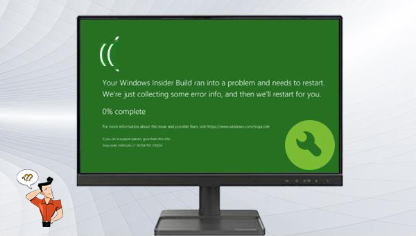écran vert de PC sous Windows 10
