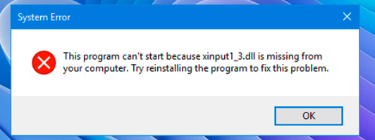 xinput1_3.dll missing