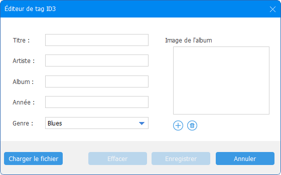 taper les informations du fichier audio