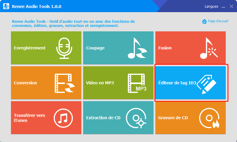 Éditeur de tag ID3 de Renee Audio Tools