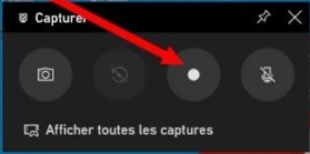 lancer l'enregistrement avec Xbox Game Bar