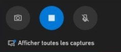 arrêter l'enregistrement avec Xbox Game Bar