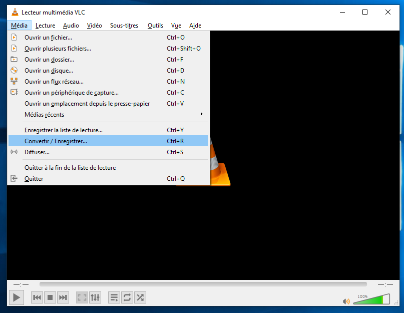fonction d'enregistrement de VLC