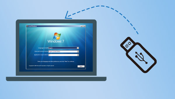 installer Windows 7 avec une clé USB