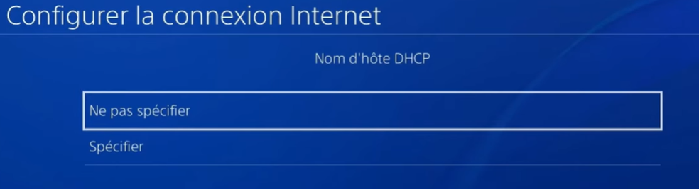 ne pas spécifier le nom d'hôte dhcp