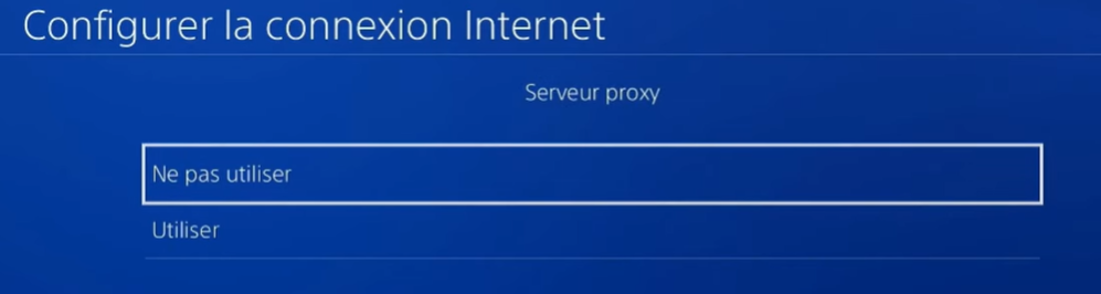 ne pas utiliser le serveur proxy