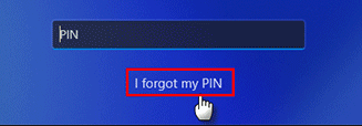 code PIN oublié