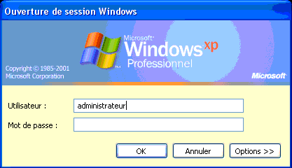mot de passe Windows XP