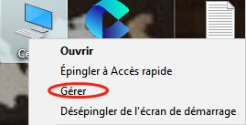 gérer le PC