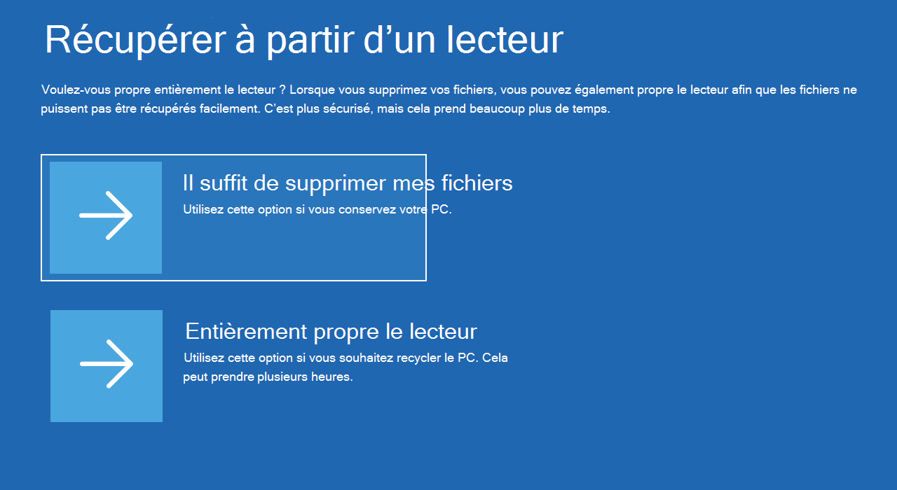 Supprimer uniquement mes fichiers