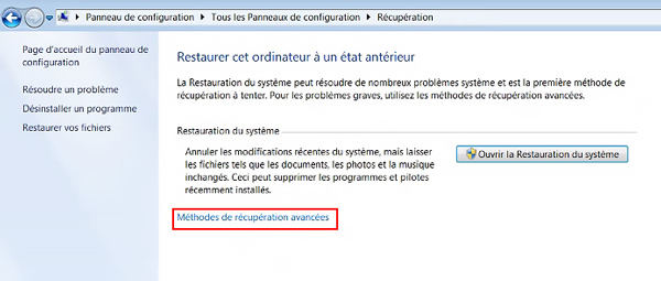 Méthodes de récupération avancées pour réinitialisation d’usine windows 7