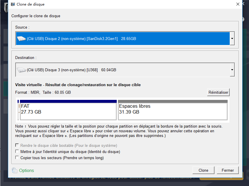 Renee Becca clone carte SD avec multi partitions